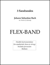 3 Bach Sarabandes Concert Band sheet music cover